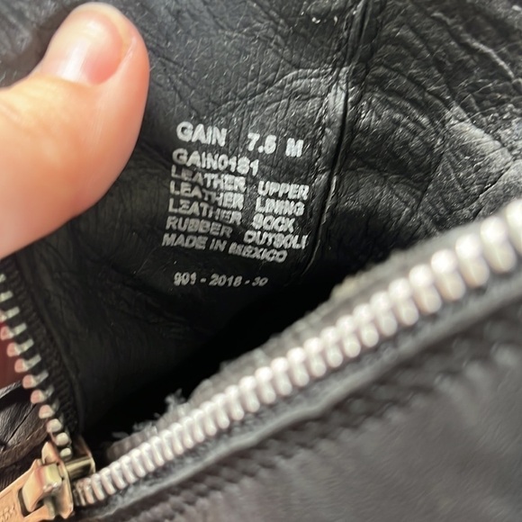 Steve Madden Black Leather Moto Booties - Picture 9 of 9